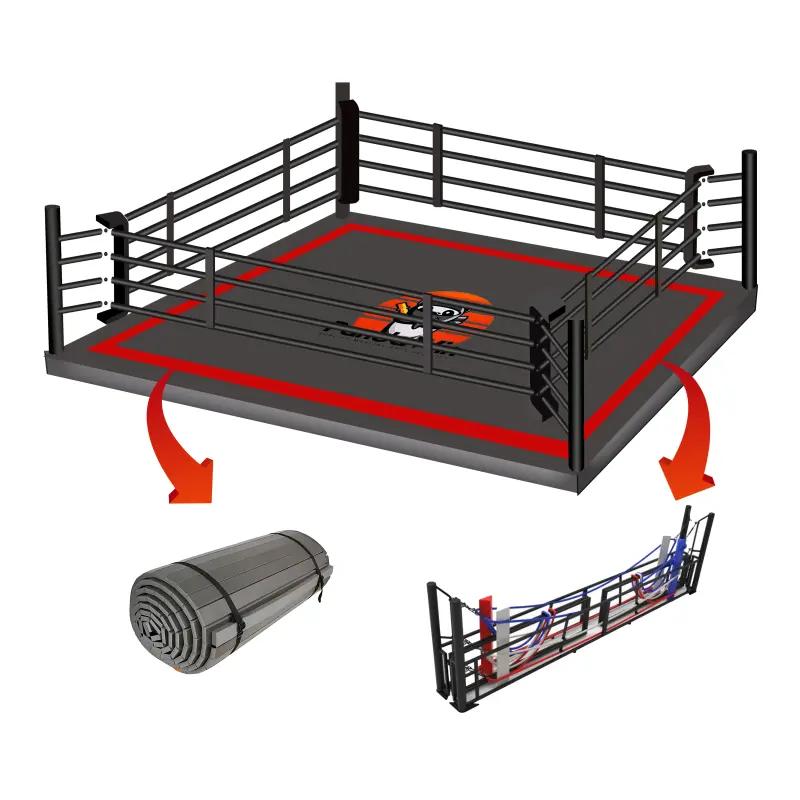 Anel de boxe dobrável