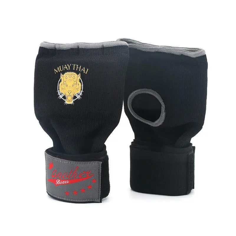 Luvas de boxe de meio dedo em gel